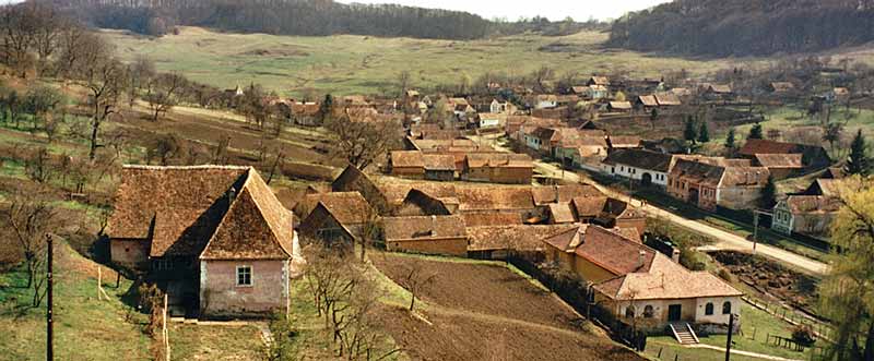 Der obere Teil des Dorfes
